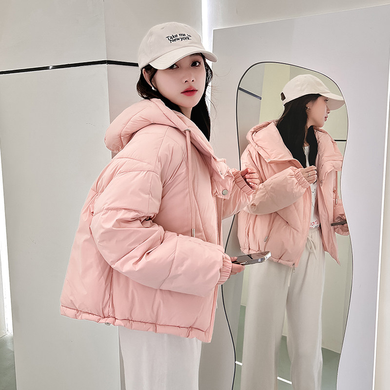 2025冬新款棉服女外套韩版短款面包服港风宽松羽绒服学生休闲加厚