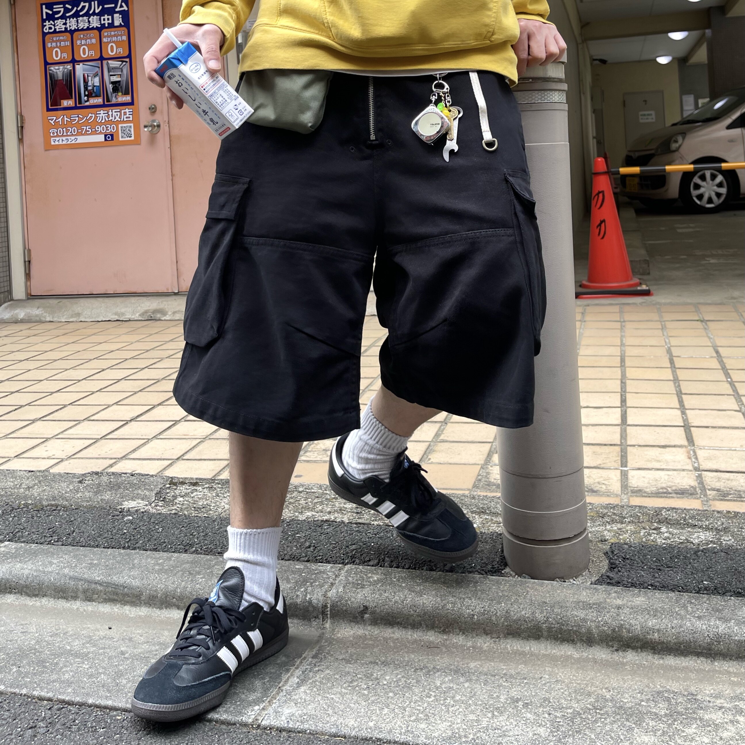 六分工装短裤街头风宽松百搭短裤