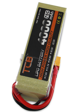 TCB航模锂电池4000mAh3S6S75C高倍率遥控飞机车船玩具100C无人机