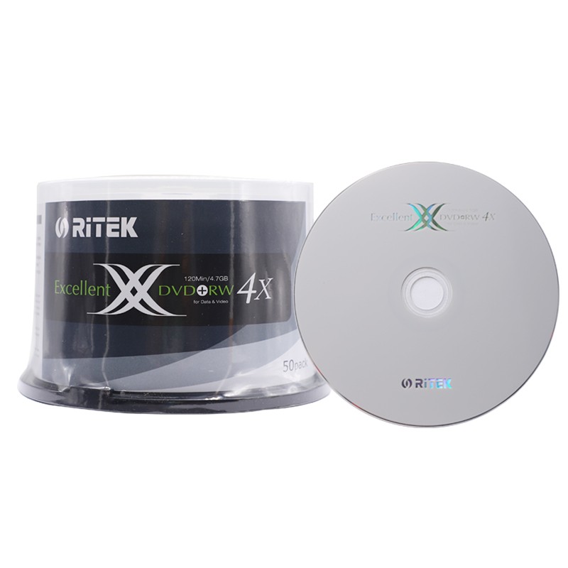 铼德DVD-RW重复可擦写50片空白光盘4.7g刻录光碟1~4X 120min正品