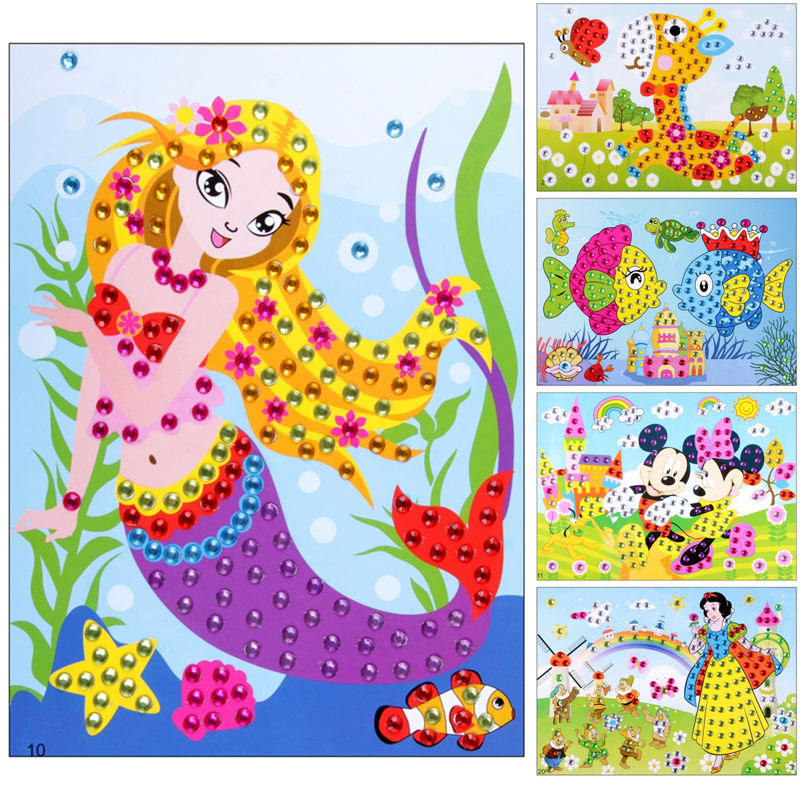 diy大号eva立体手工水晶钻石贴画