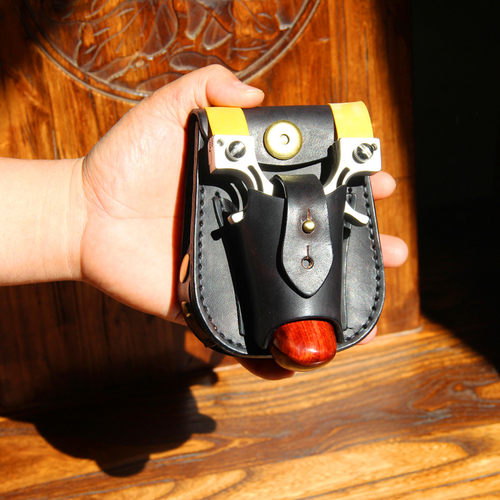 小河手工钢珠包一开口自动弹弓