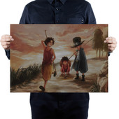 海贼王三兄弟 路飞艾斯萨博通缉令悬赏令草帽团动漫海报装 饰贴画