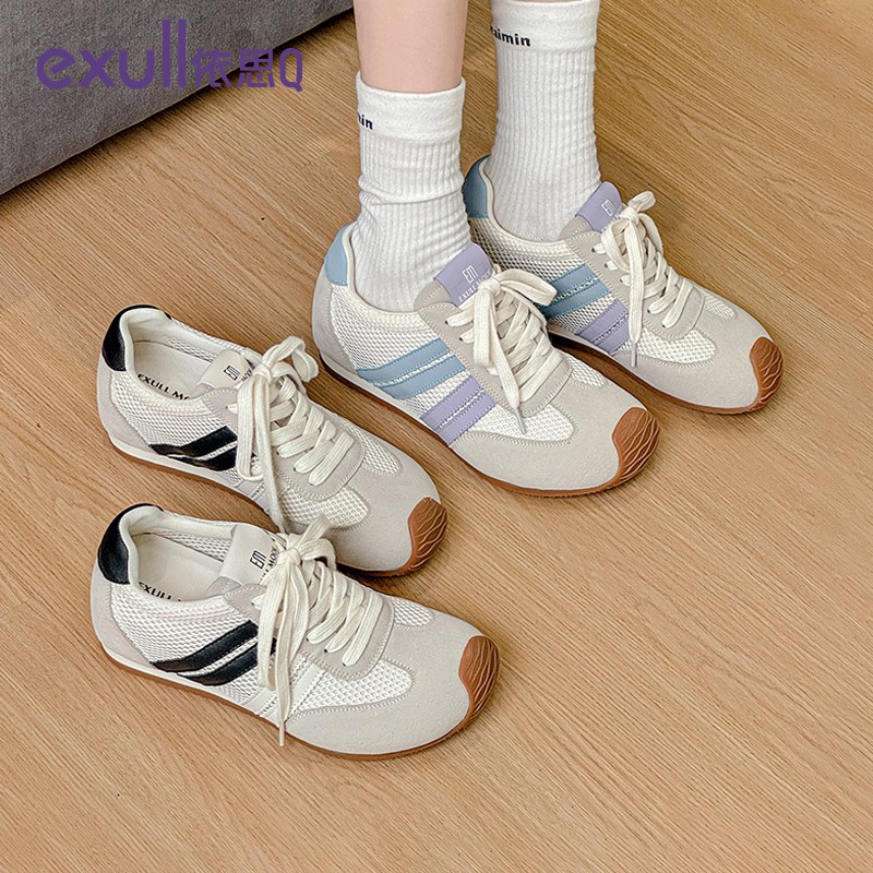 依思Q德训鞋女款2025新款夏季百搭休闲运动鞋爆款网面透气女鞋夏