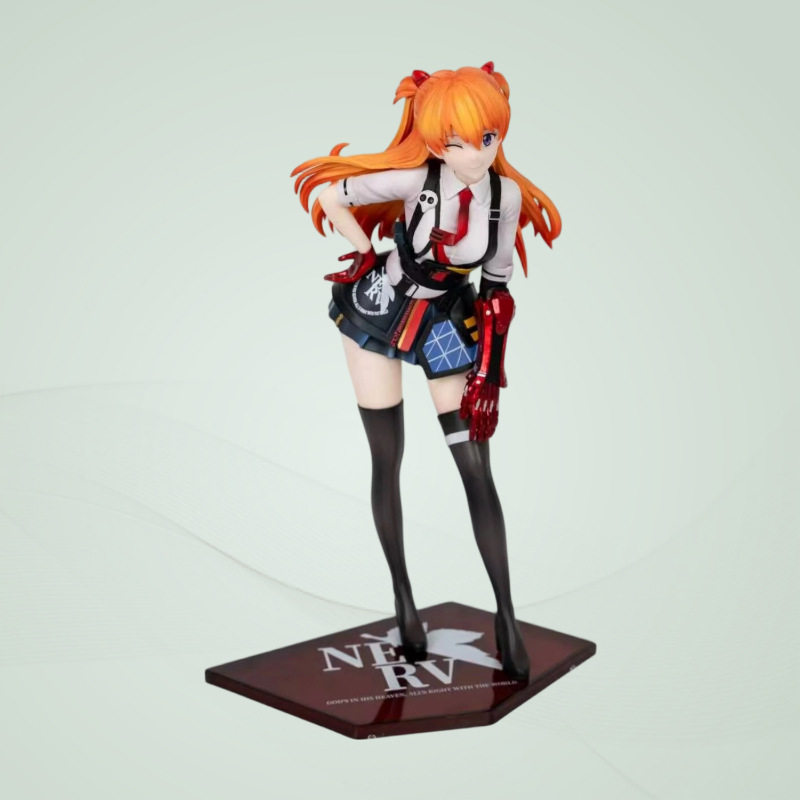 EVA福音战士美少女手办摆件 明日香机械手机甲站姿动漫手办模型