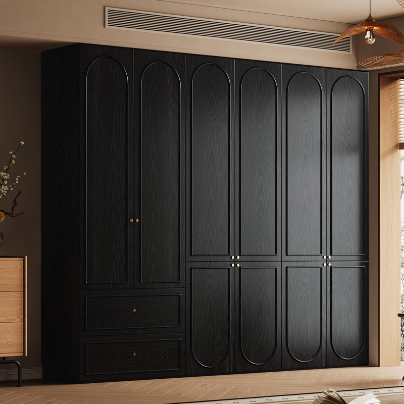 2025年新款广东佛山全实木衣柜橡木家用主卧室大户型衣橱简约现代