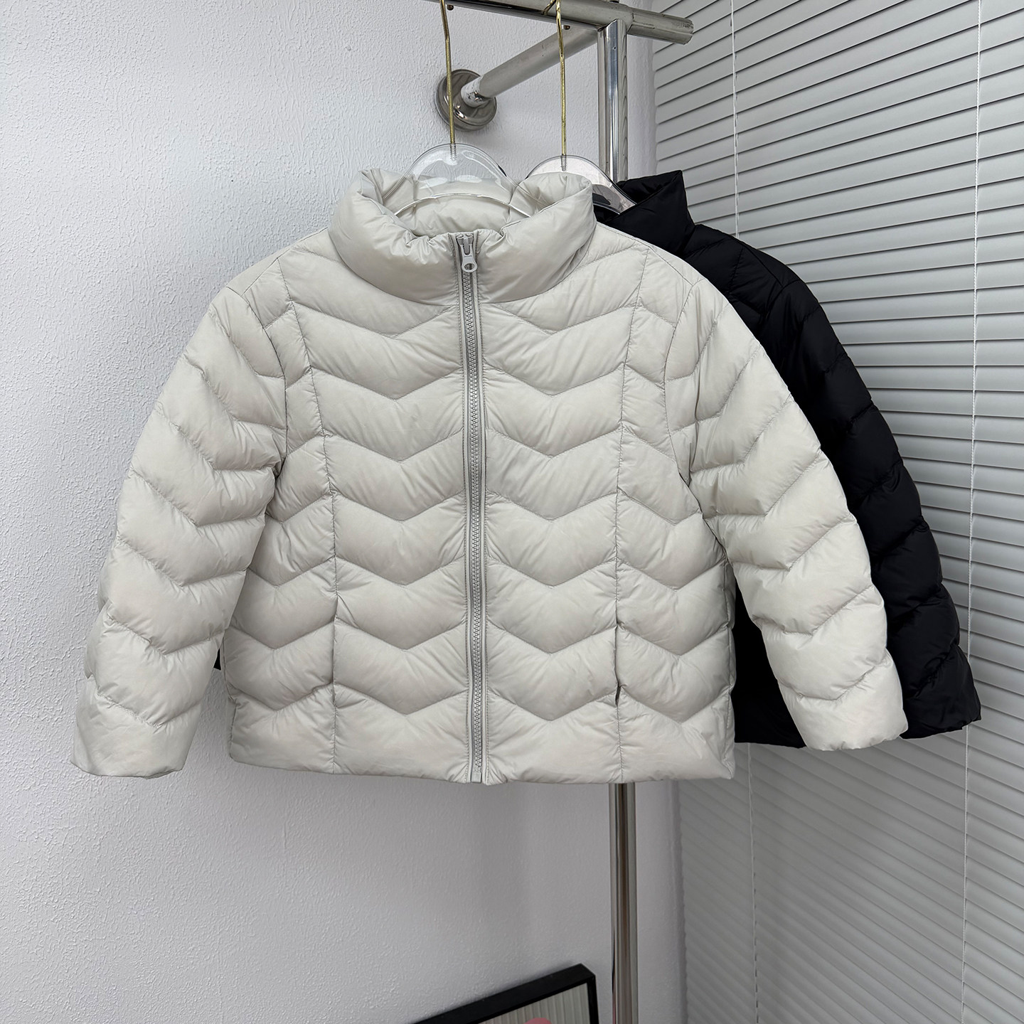女大童90白鸭绒保暖羽绒服