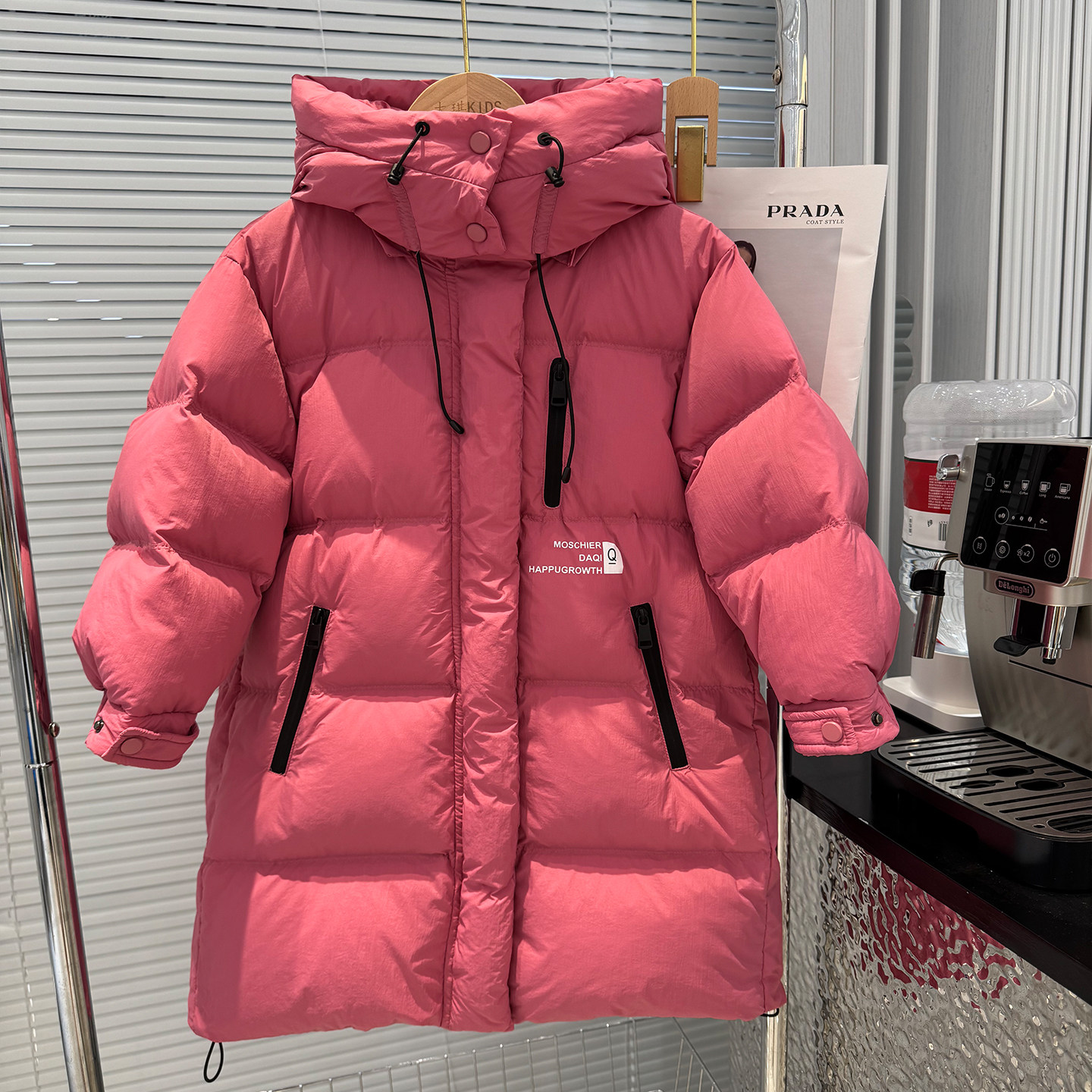 韩国儿童羽绒服长款过膝大被子