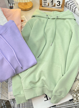 常规宽松简约纯色情侣服