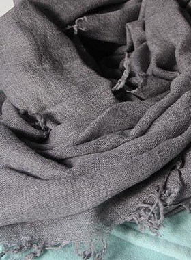 22精美超大四边穗CASHMERE山羊绒围巾披肩秋冬精纺女