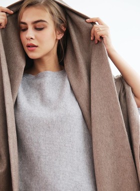 掌柜推荐 加大加厚羊羔绒围巾 披肩欧美 流苏水波纹