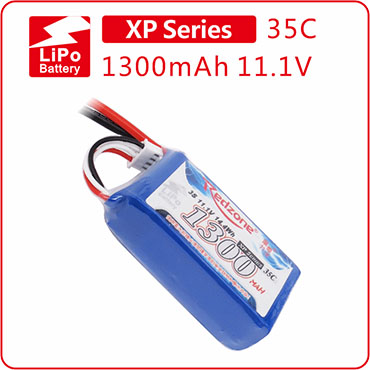 富力电池Redzone lipo 35C 1300mAh 11.1V 航模锂电池XT60头T头3S