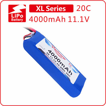 富力电池Redzone lipo 20C 4000mAh 11.1V  航模锂电池3S电池