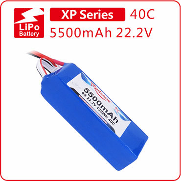 富力电池Redzone lipo 40C 5500mAh 22.2V  700级别电直电池组6S
