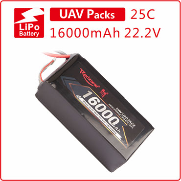 富力电池 Redzone lipo 25C 16000mAh 14.8V 22.2V植保航拍锂电池