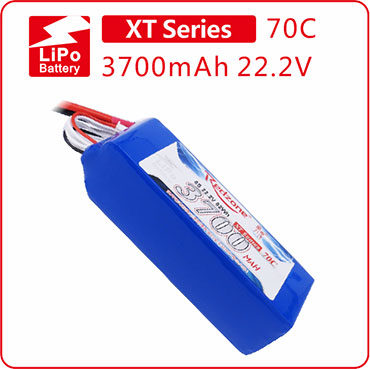 富力电池Redzone lipo 70C 3700mAh 22.2V 直升机电池组 6S锂电池