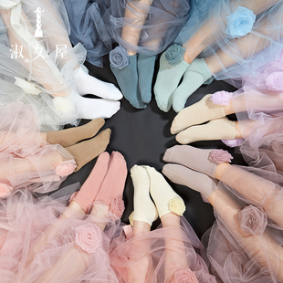 淑女屋官方旗舰店弗洛伊德玫瑰艺术袜①(花朵颜色随机)