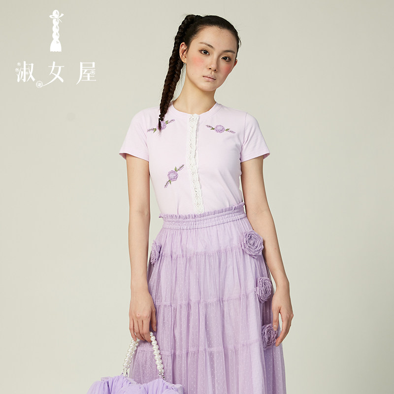 淑女屋T恤玫瑰花公主③