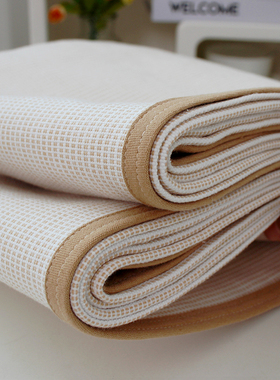 厚粗麻布~山东老粗布凉席三件套不起皱夏季床单凉感a类母婴级夏天