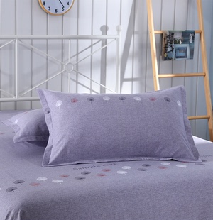 纯棉加厚枕套一对装 磨毛单人枕头套48cmx74cm全棉