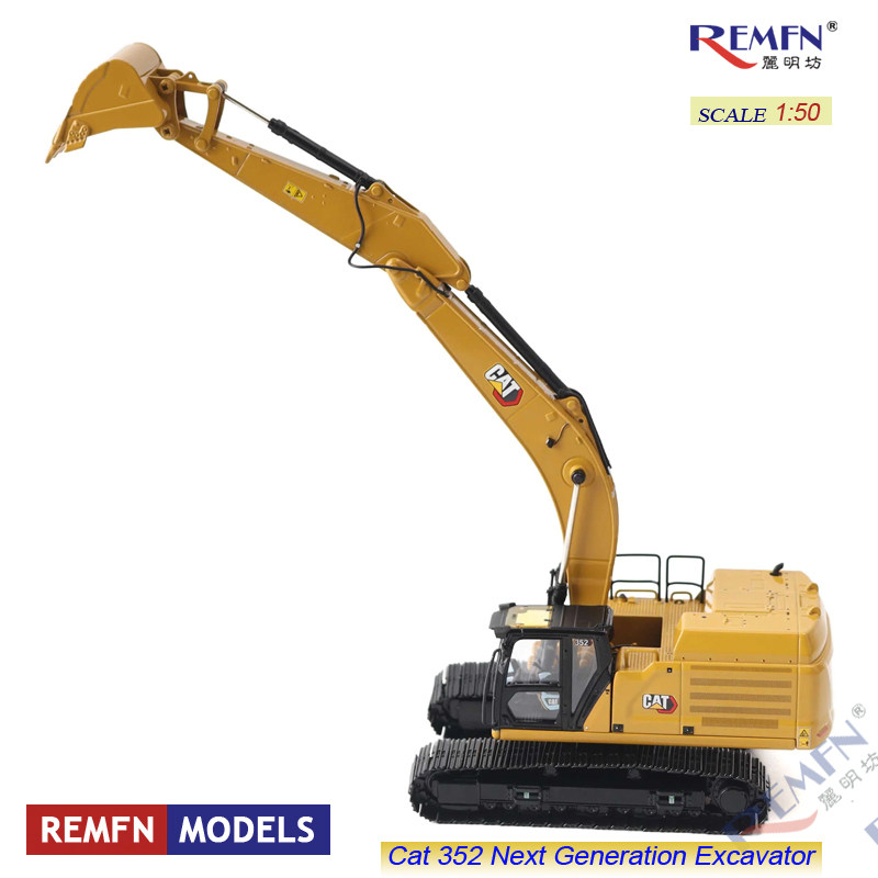 thumbnail for Dm 1:50 Cat 352 Caterpillar Excavator Limited Edition Alloy Engineering Vehicle Model 85792