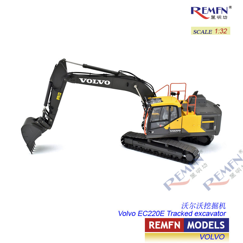 thumbnail for Volvo Volvo Ec220E Excavator Alloy Engineering Vehicle Remfn Limingfang Premium Model 1:32