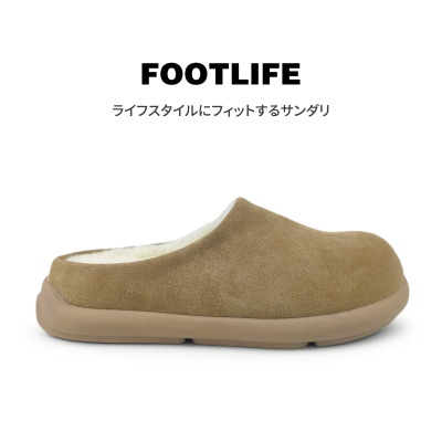 日式真皮加绒保暖勃肯鞋女棉鞋冬