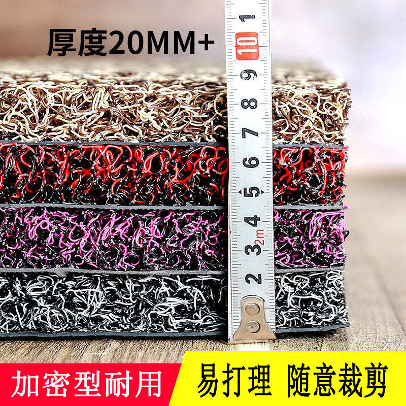 可裁剪丝圈地垫脚垫进门门口入户踩脚垫家用塑料加厚防滑除尘室内