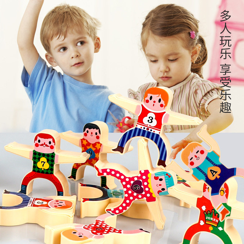 爆款新品大力士叠叠乐积木平衡叠叠高叠罗汉早教桌面游戏玩具