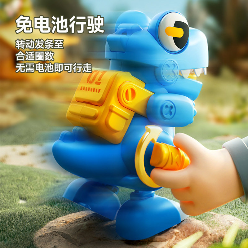 网红上链发条恐龙玩具礼物包包挂件霸王龙会走娃娃机儿童玩具礼品