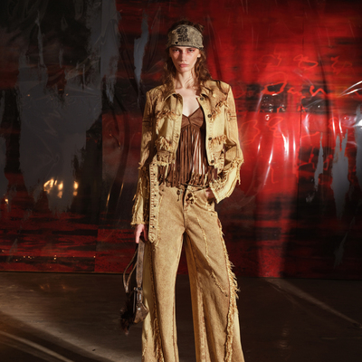 NN-NORTH NODE“落日特调” 重工牛仔短外套+牛仔阔腿裤（分开拍