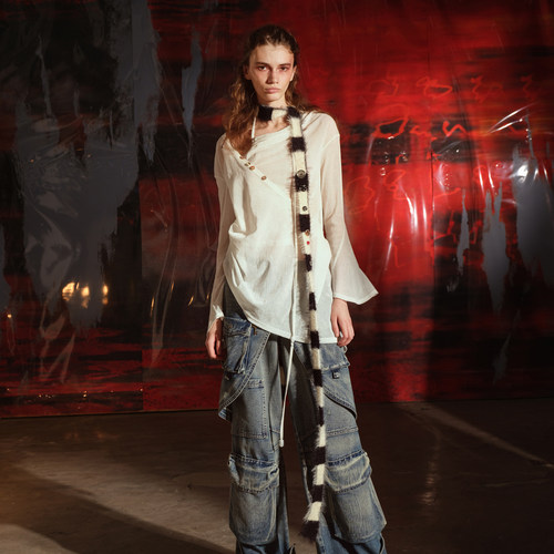 NN-NORTH NODE “自由icon”植绒网眼上衣（多种穿法）