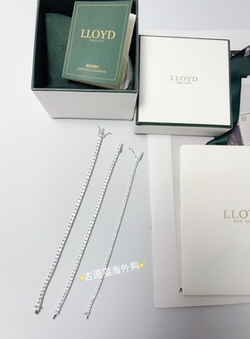 现货韩国LLOYD 铜镀银绿松石土耳其原石 网球手链 纯银手链