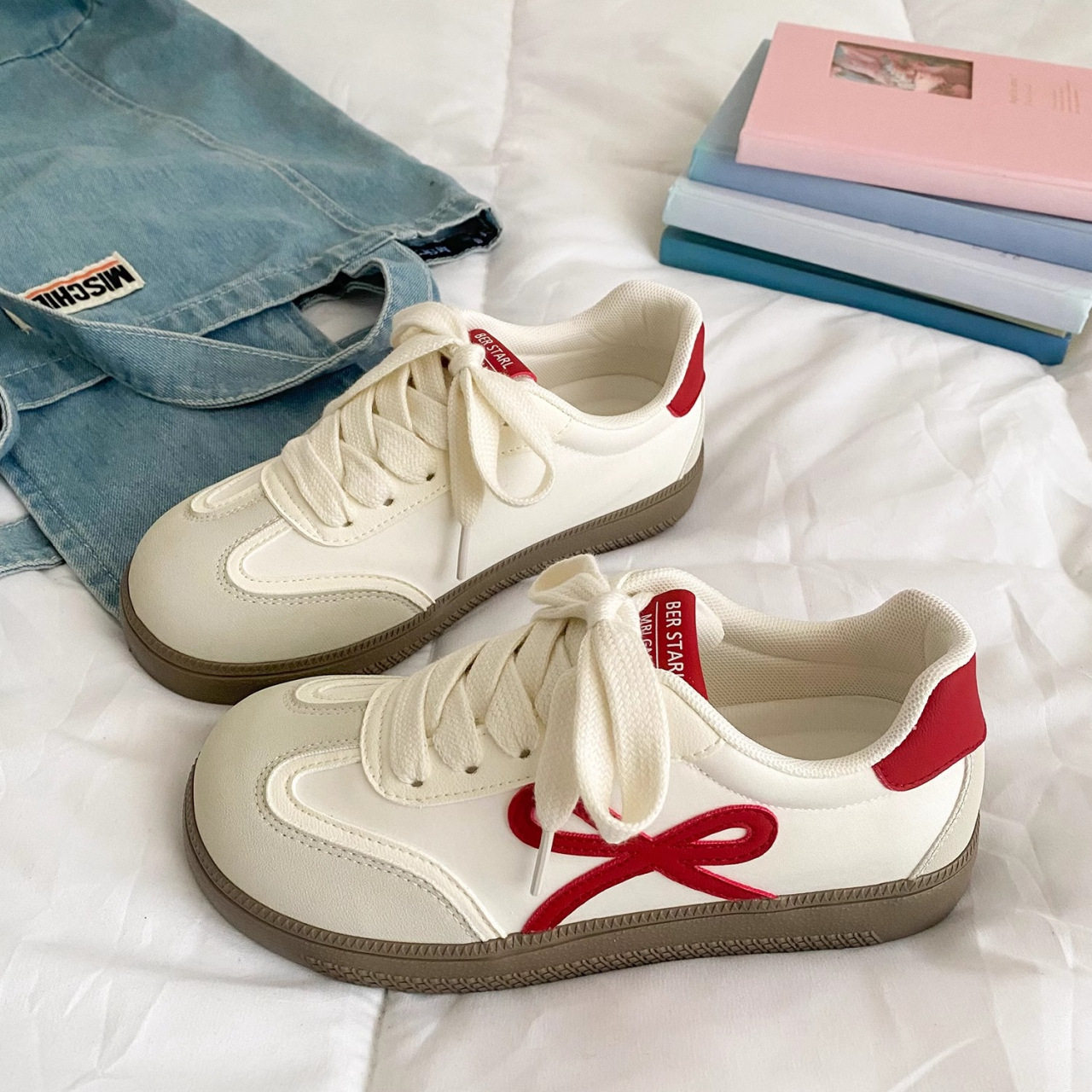 网红蝴蝶结阿甘鞋休闲运动鞋百搭学生板鞋单鞋2025夏季新款小白鞋,运动鞋new,运动休闲鞋,淘宝优惠券,粉丝福利购,淘宝优惠卷