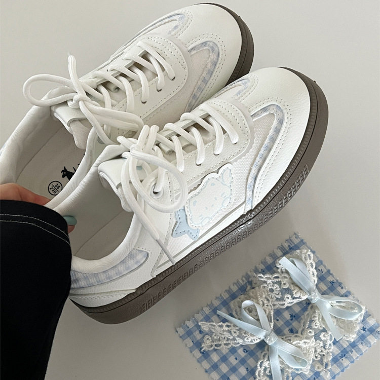 爆款蝴蝶结板鞋女款2025新款秋季百搭小白鞋韩系ins风德训鞋女,女鞋,休闲板鞋,淘宝优惠券,粉丝福利购,淘宝优惠卷