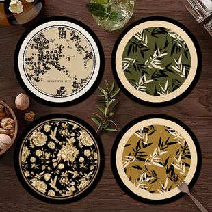 餐桌面隔热垫免洗防烫耐高温茶几台面保护垫高颜值中式碗盘餐垫