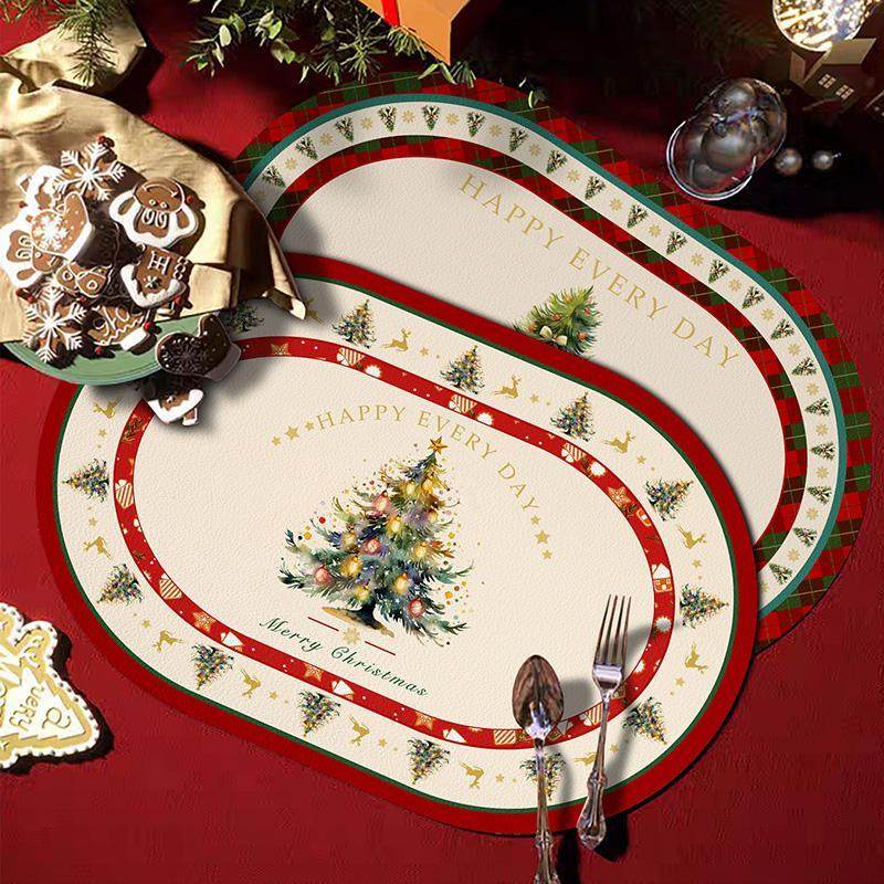 圣诞节派对氛围家用餐桌装饰西餐垫餐桌垫免洗防水防油餐垫保护垫,居家布艺,餐垫,淘宝优惠券,粉丝福利购,淘宝优惠卷
