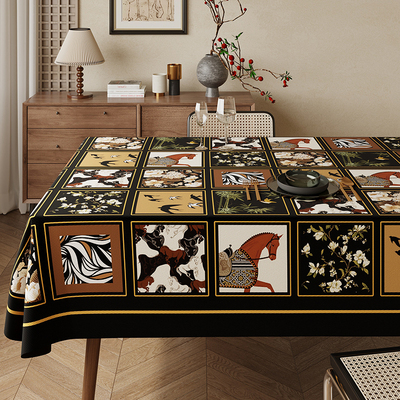 复古美拉德餐桌布茶几台面桌布