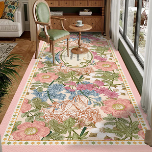 繁花2025年新款阳台地垫防水皮革垫子可裁剪客厅地毯可擦免洗门垫