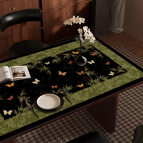 餐桌垫轻奢高级感耐高温皮革桌布防水防油免洗茶几台面保护桌垫