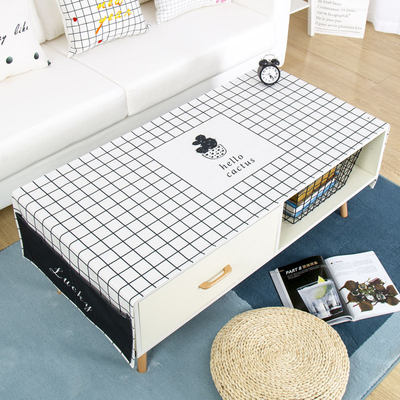 北欧风大理石现代简约棉麻桌布