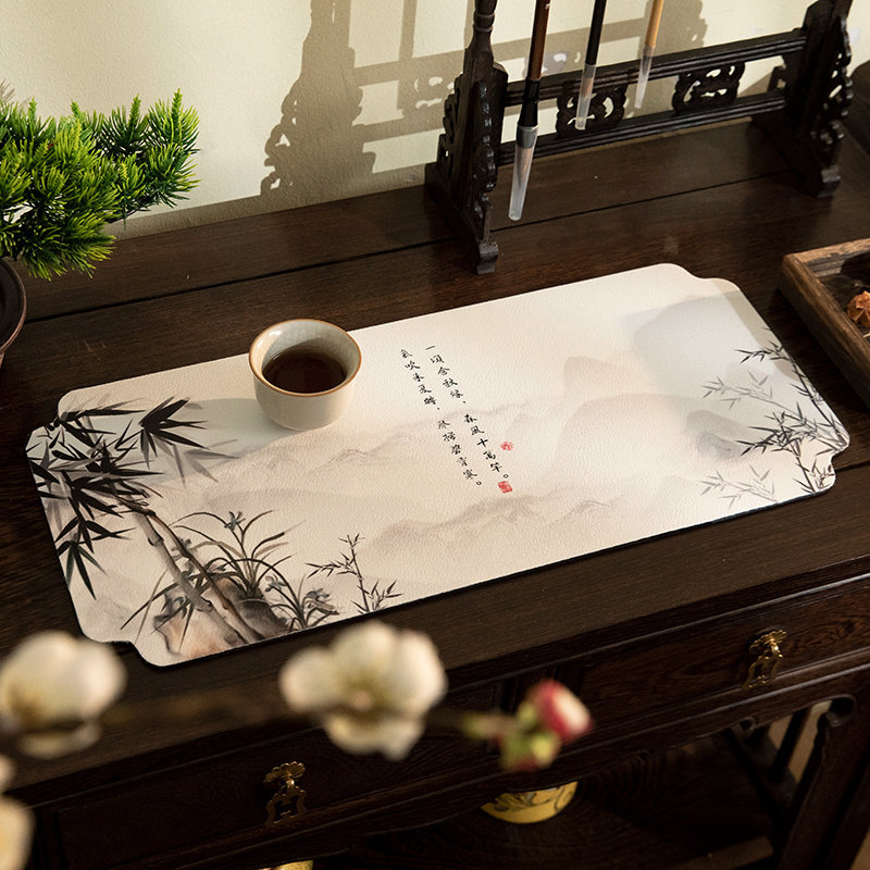 锦绣山水茶文化吸水茶席隔热硅藻泥茶垫中式高端国风泡茶防滑杯垫,居家布艺,茶席,淘宝优惠券,粉丝福利购,淘宝优惠卷