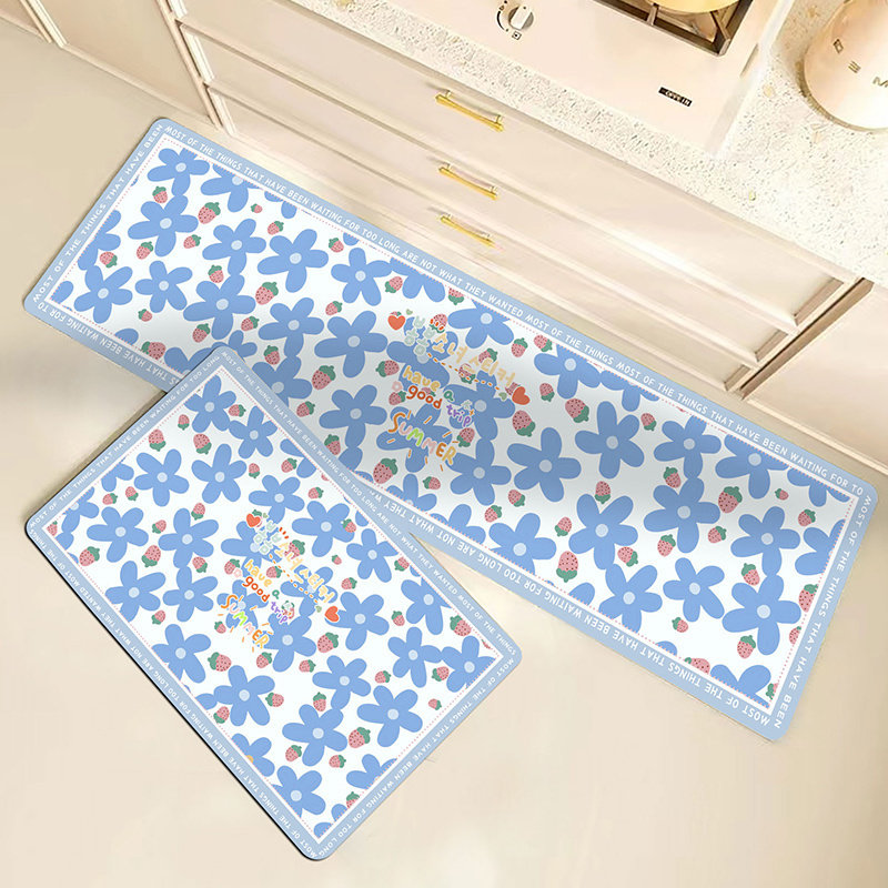 厨房浴室门口地垫防滑防油吸水垫可擦家用专用长条L形地毯脚垫子,居家布艺,厨房地垫,淘宝优惠券,粉丝福利购,淘宝优惠卷