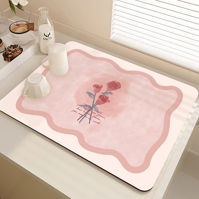 厨房台面沥水垫科技皮硅藻泥吸水速干卫生间水池隔热软垫咖啡机垫,居家布艺,厨房地垫,淘宝优惠券,粉丝福利购,淘宝优惠卷