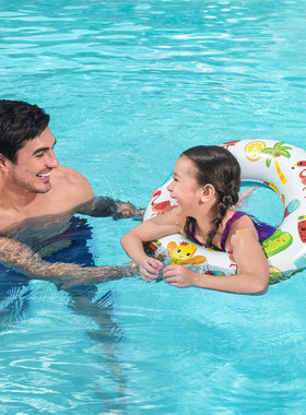 Bestway百威儿童充气游泳圈宝宝水上游玩腋下浮圈救生圈36014