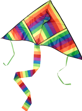 送风筝线MoreYear 儿童放风筝彩条风筝户外休闲放飞玩具