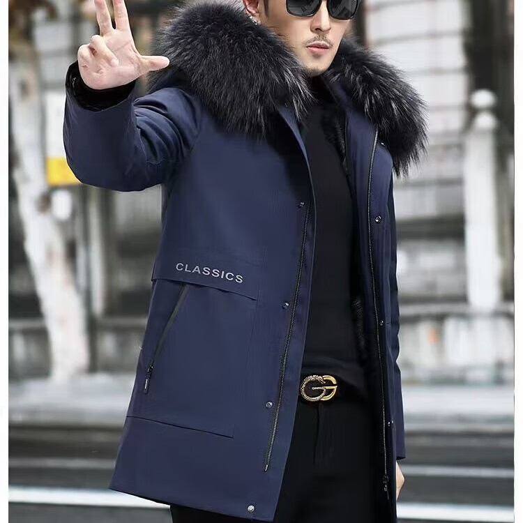 江誉男士派克服2026新款男士皮草