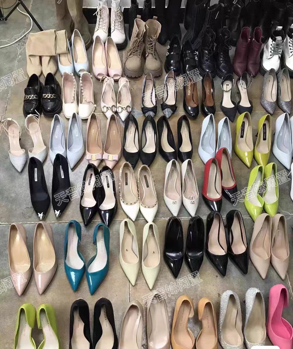 闲置二手女鞋高跟鞋平底鞋凉鞋闲置女鞋细高跟乐福鞋帆布鞋小白鞋