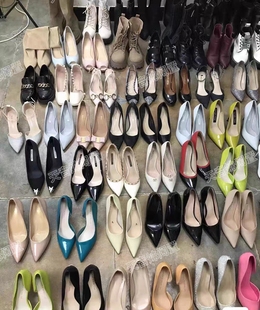 闲置二手女鞋高跟鞋平底鞋凉鞋闲置女鞋细高跟乐福鞋帆布鞋小白鞋