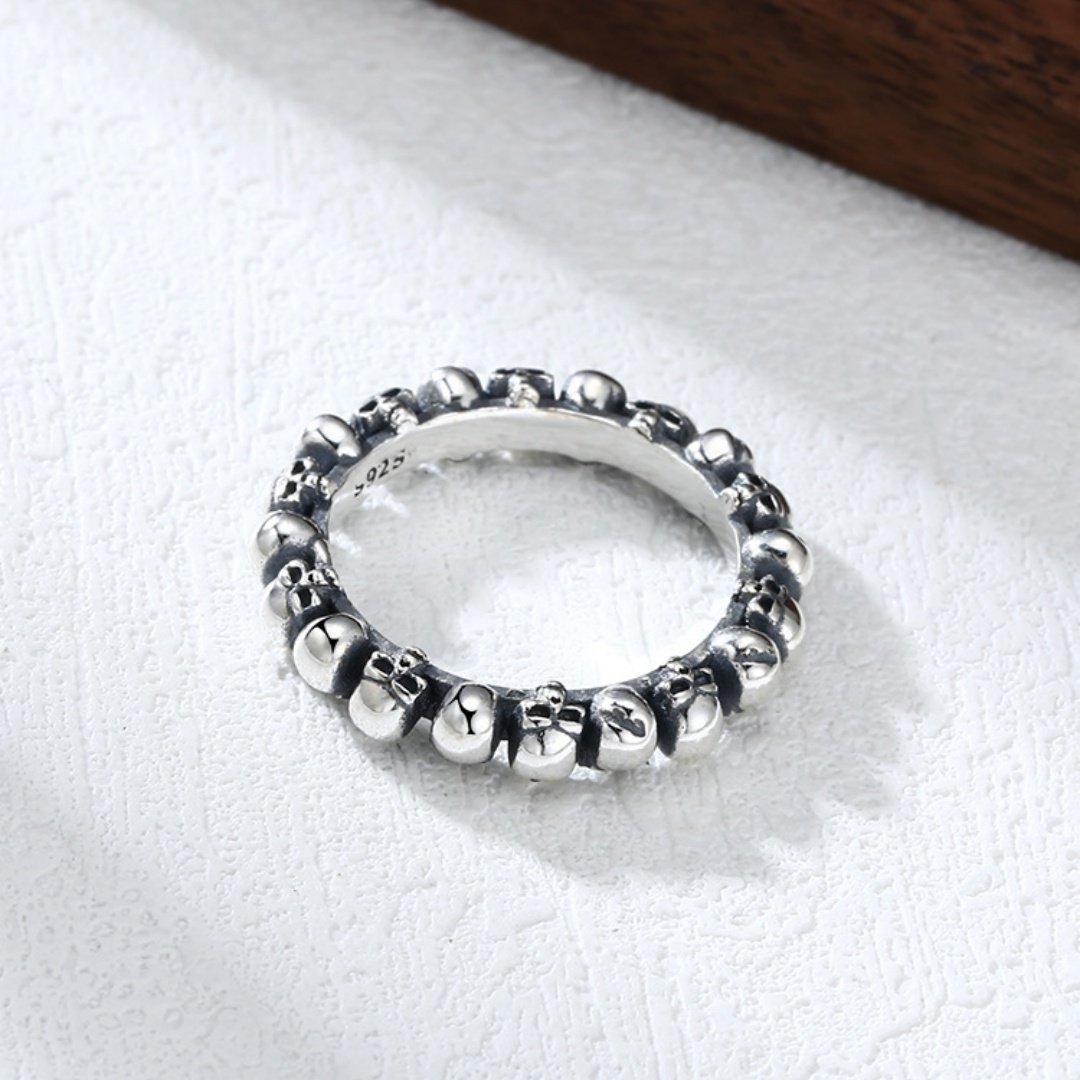 羊羊家25纯银韩版戒指男女款骷髅头戒指闭口泰银复古潮流个性饰品,饰品/流行首饰/时尚饰品新,银饰戒指,淘宝优惠券,粉丝福利购,淘宝优惠卷